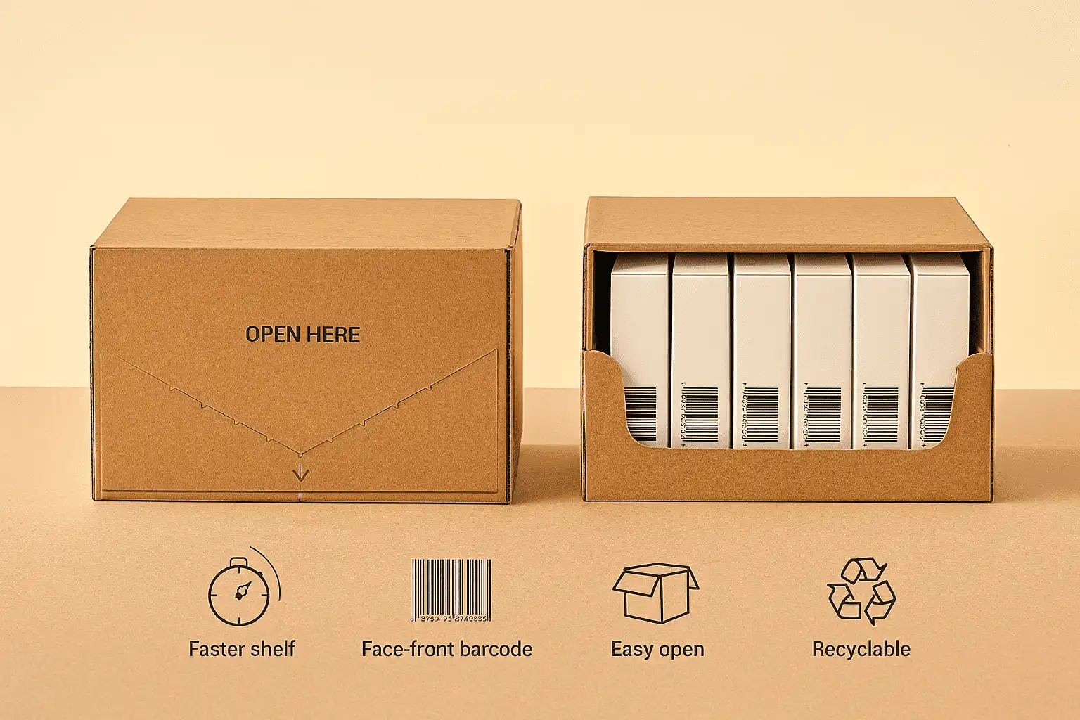 Shelf-ready packaging (SRP) Shelf-ready packaging (SRP)