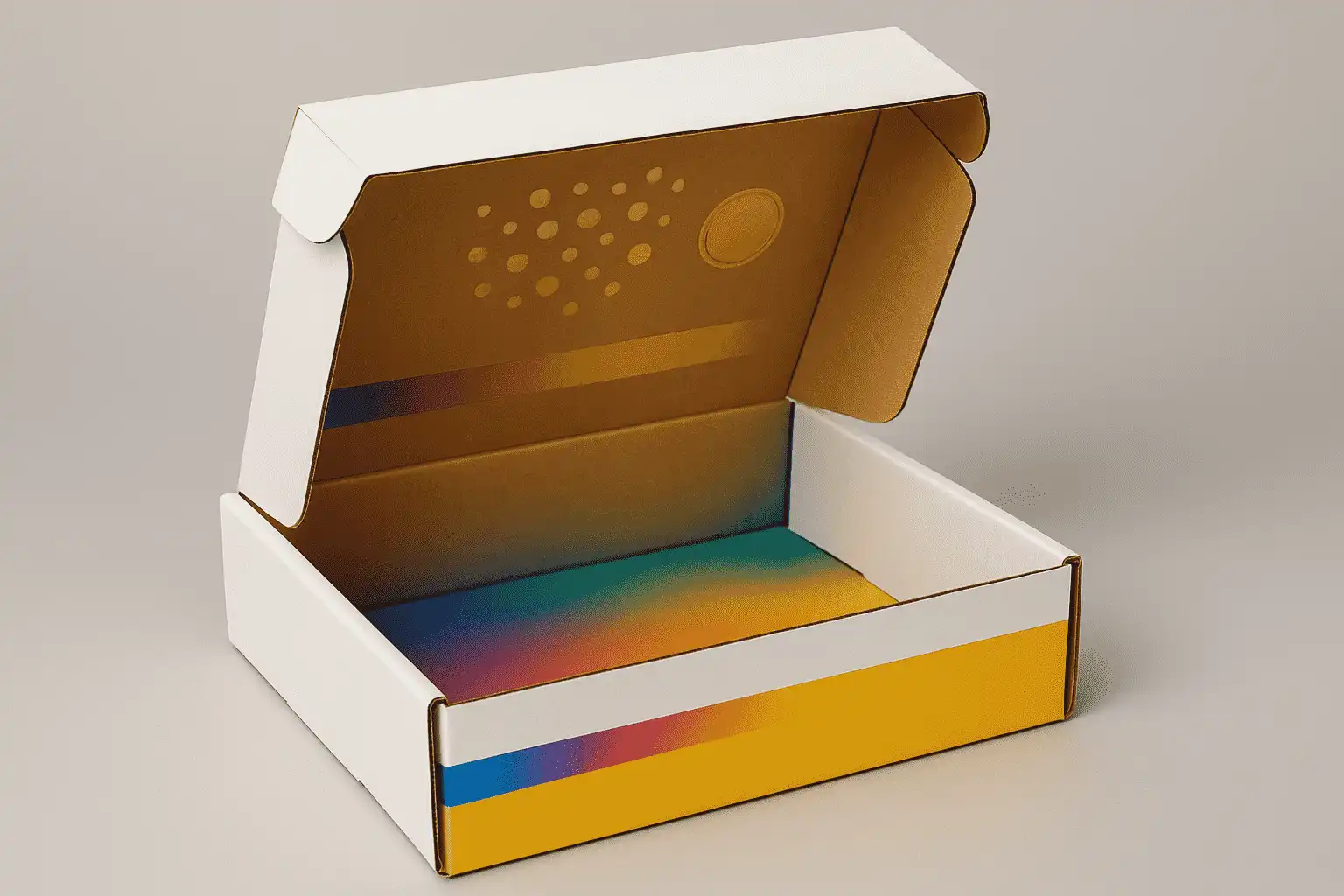 Color mailer boxes