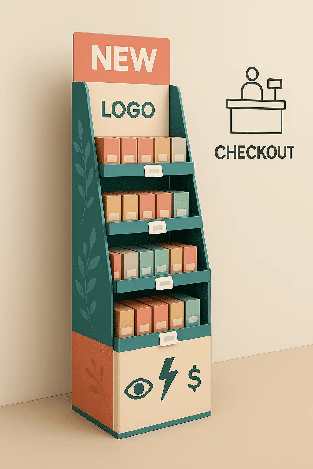 Floor display stands