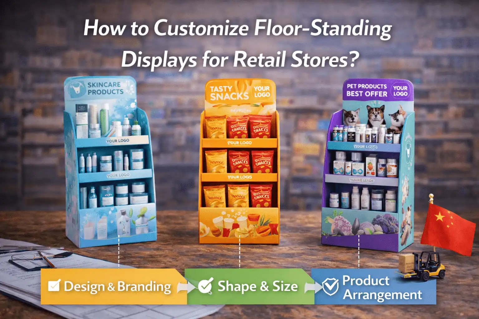 floor standing display