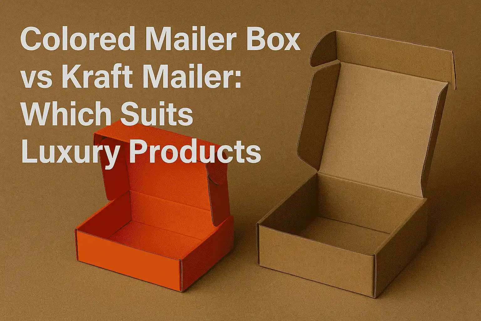 Fill Colored Box Colored Mailer Box vs Kraft Mailer: Which Suits Luxury Products ...