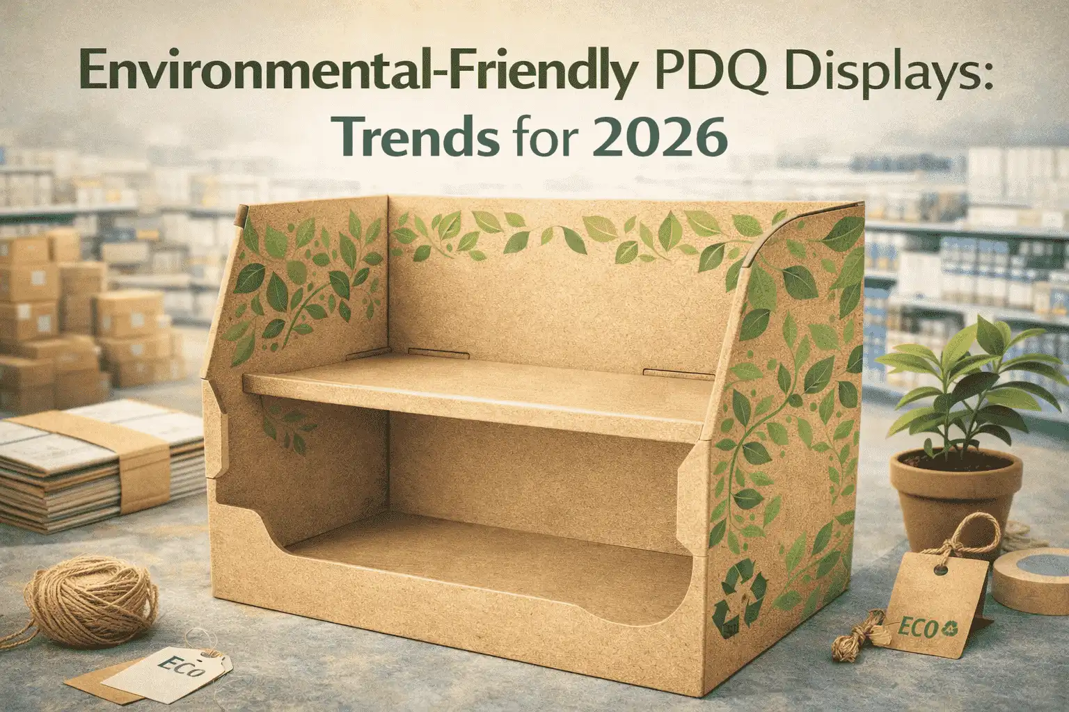 Eco-friendly PDQ display