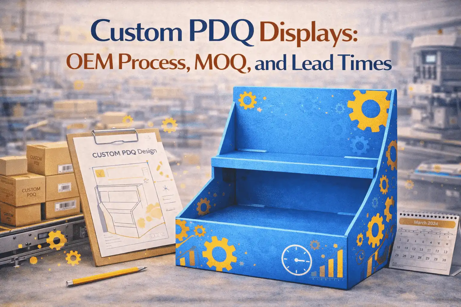 custom PDQ displays