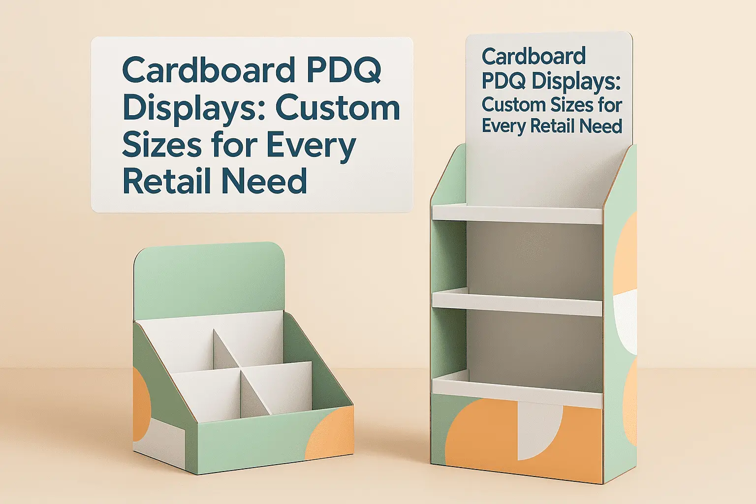 Cardboard PDQ Displays: Custom Sizes for Every Retail Need