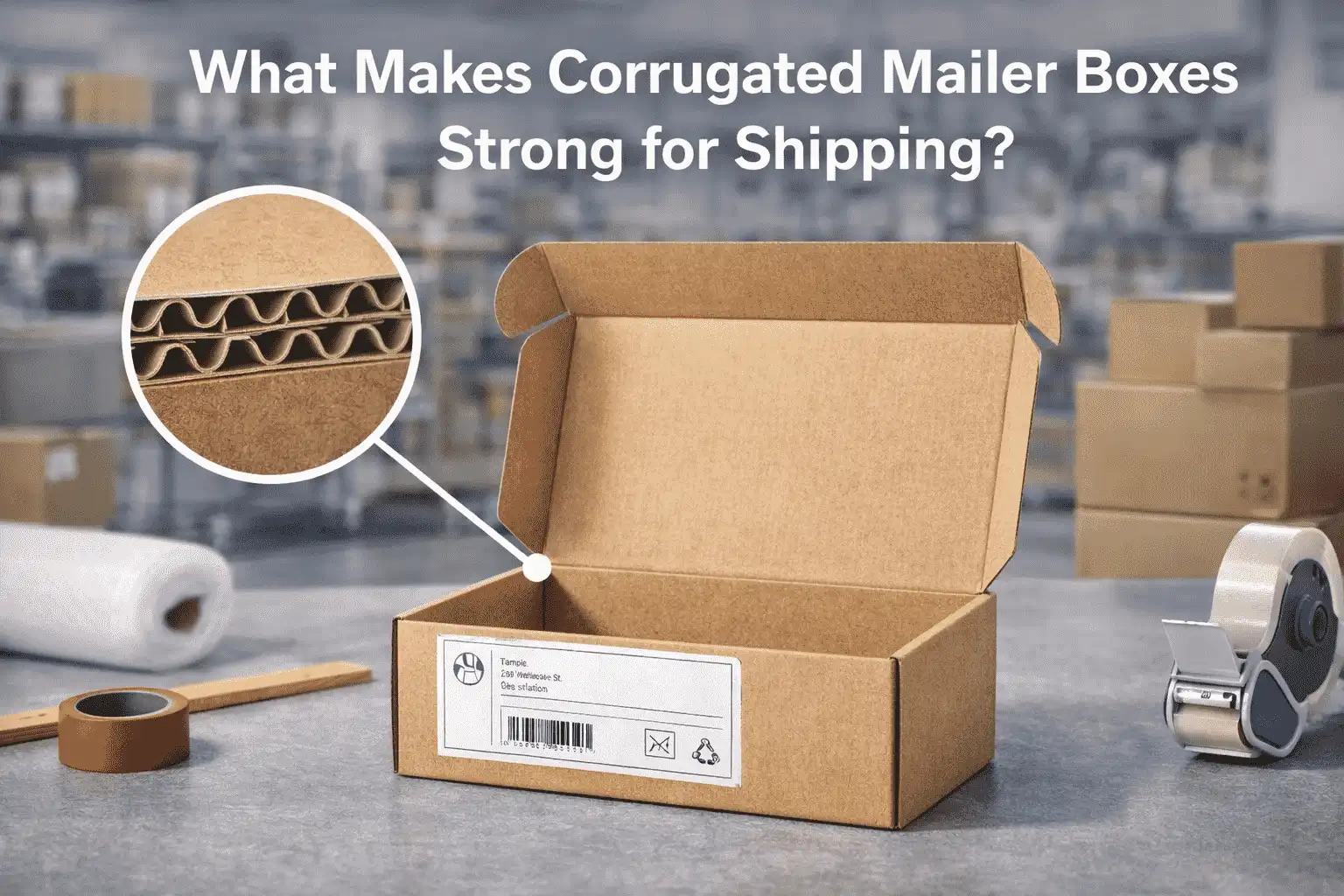 Compressed Boxes What Makes Corrugated Mailer Boxes Strong for Shipping? - Fetching Printing